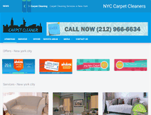 Tablet Screenshot of nyccarpetcleaners.com